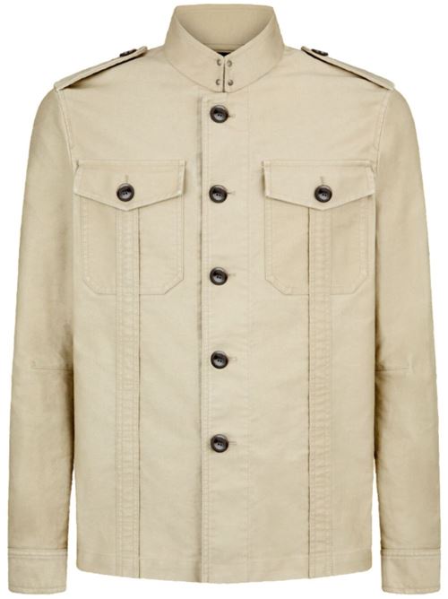 Sand beige jacket TOM FORD | OJS011FMC171S25JB255